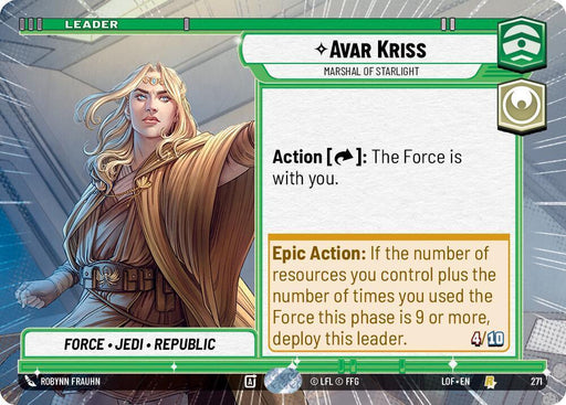 Avar Kriss (271) - Marshal of Starlight (Hyperspace) (271) [Legends of the Force] - for just $0.15! 