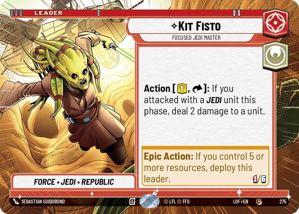 Kit Fisto (276) - Focused Jedi Master (Hyperspace) (276) [Legends of the Force] - for just $0.10! 