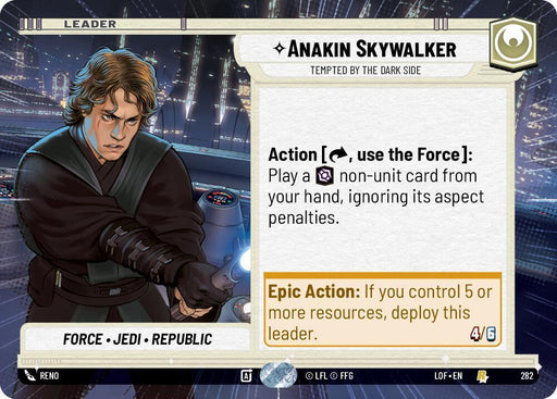 Anakin Skywalker (282) - Tempted by the Dark Side (Hyperspace) (282) [Legends of the Force] - for just $0.10! 