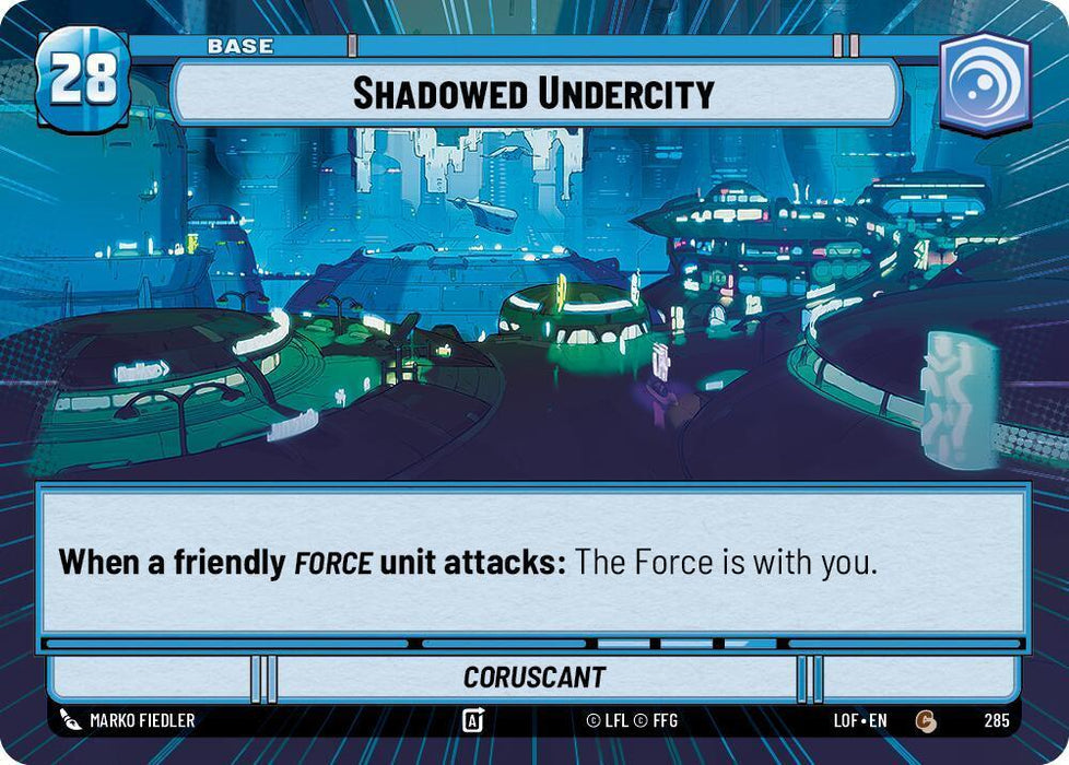 Shadowed Undercity // Shield (285 // t02) (Hyperspace) (285 // T02) [Legends of the Force] - for just $0.40! 