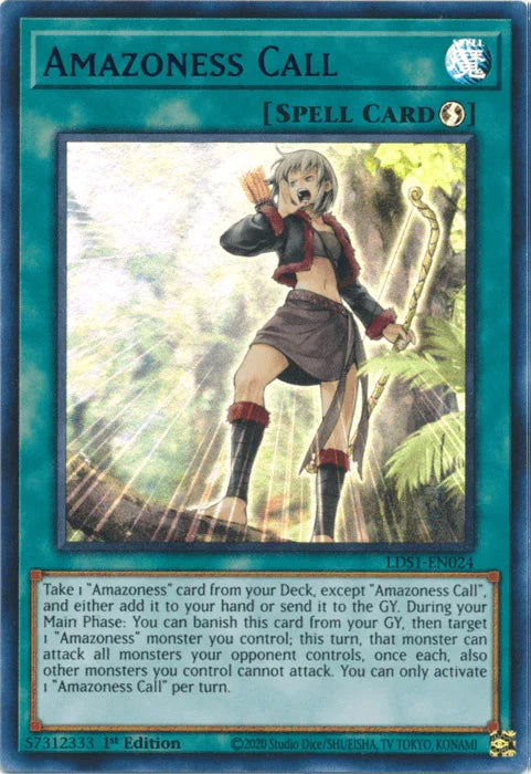 Amazoness Call (Blue) [LDS1-EN024] Ultra Rare - for just $0.15! 