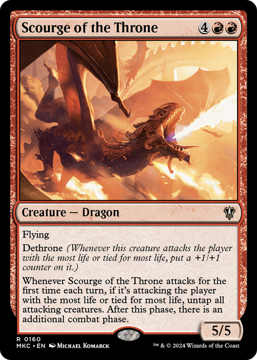 Scourge of the Throne (MKC-160) - Murders at Karlov Manor Commander - for just $0.13! 