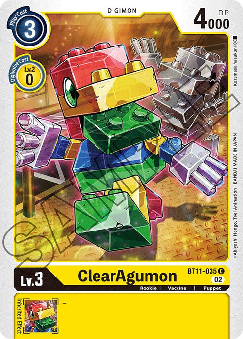 ClearAgumon [BT11-035] [Dimensional Phase] - Just $0.09! Shop now at Retro Gaming of Denver