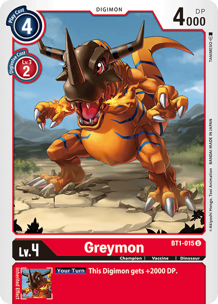 Greymon [BT1-015] [Release Special Booster Ver.1.0] - Just $0.09! Shop now at Retro Gaming of Denver