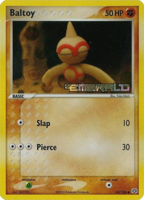Baltoy (43/106) (Stamped) [EX: Emerald] - for just $7.20! 