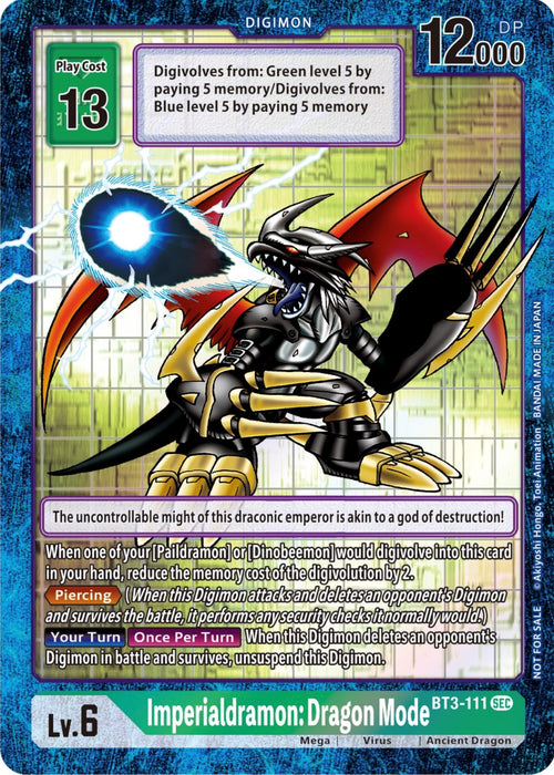 Imperialdramon: Dragon Mode [BT3-111] (Alternate Art) [Draconic Roar] - Just $0.35! Shop now at Retro Gaming of Denver