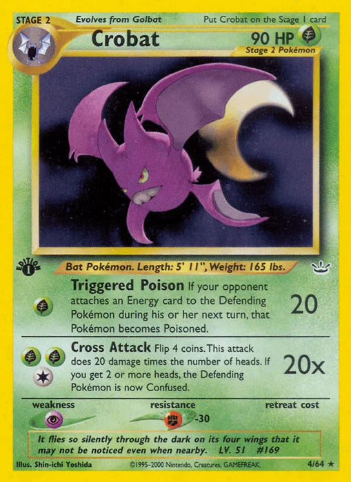 Crobat (4/64) [Neo Revelation 1st Edition] - for just $34.80! 