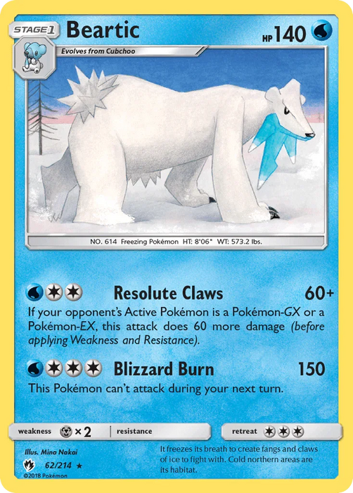 Beartic (62/214) [Sun & Moon: Lost Thunder] - for just $0.15! 
