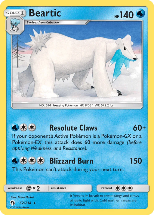 Beartic (62/214) [Sun & Moon: Lost Thunder] - for just $0.15! 