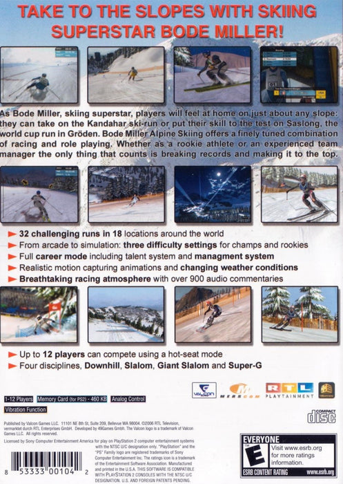 Bode Miller Alpine Skiing – PlayStation 2 (PS2) - for just $3.99! 