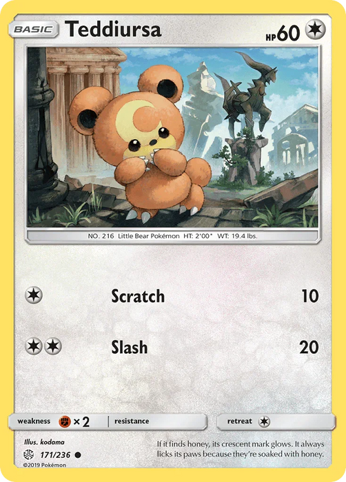 Teddiursa (171/236) [Sun & Moon: Cosmic Eclipse] - for just $0.10! 