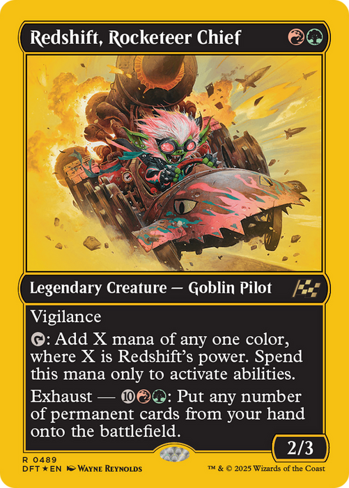 Redshift, Rocketeer Chief (DFT-489) - Aetherdrift Foil - for just $0.84! 