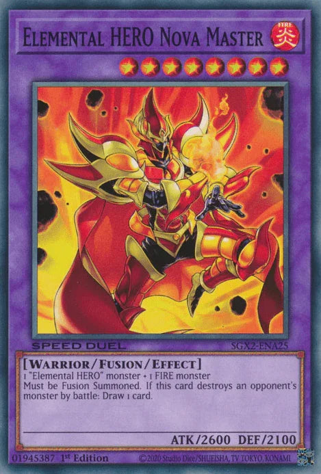 Elemental HERO Nova Master [SGX2-ENA25] Common - for just $0.10! 