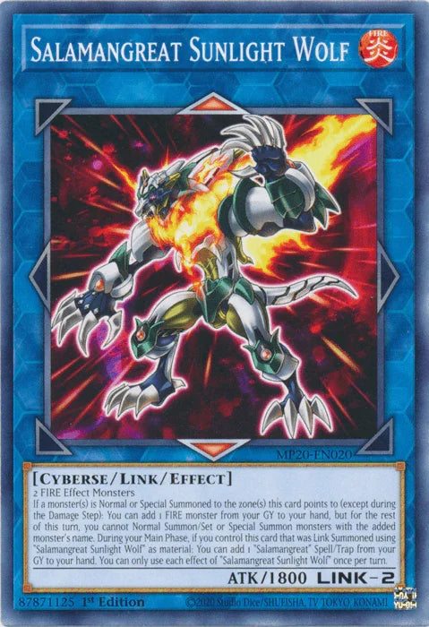 Salamangreat Sunlight Wolf [MP20-EN020] Common - for just $0.35! 