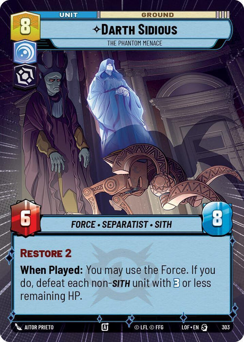 Darth Sidious (303) - The Phantom Menace (Hyperspace) (303) [Legends of the Force] - for just $0.40! 
