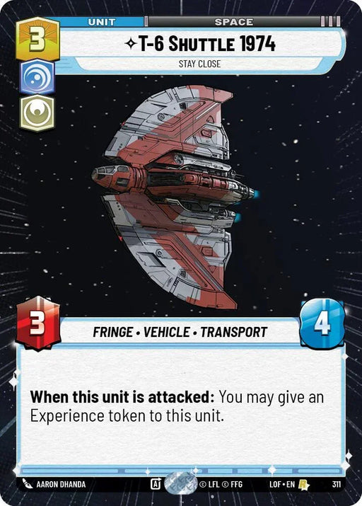 T-6 Shuttle 1974 (311) - Stay Close (Hyperspace) (311) [Legends of the Force] - for just $0.20! 