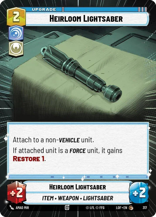Heirloom Lightsaber (317) (Hyperspace) (317) [Legends of the Force] - for just $0.10! 