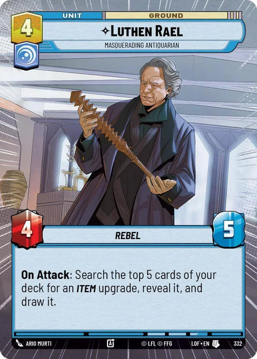 Luthen Rael (332) - Masquerading Antiquarian (Hyperspace) (332) [Legends of the Force] - for just $0.10! 