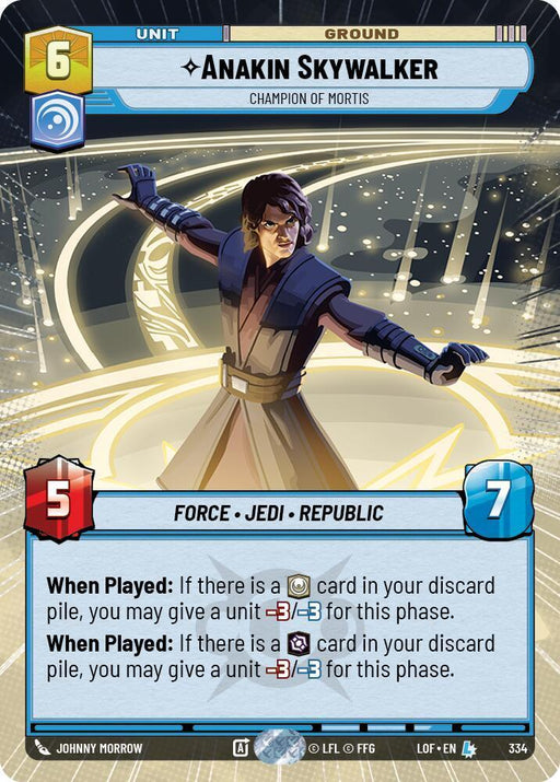 Anakin Skywalker (334) - Champion of Mortis (Hyperspace) (334) [Legends of the Force] - for just $7.75! 