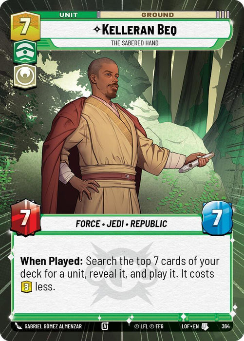 Kelleran Beq (364) - The Sabered Hand (Hyperspace) (364) [Legends of the Force] - for just $0.60! 