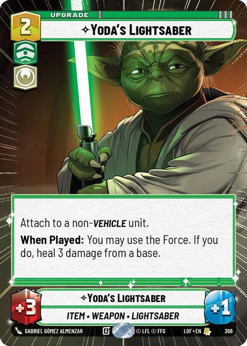 Yoda's Lightsaber (366) (Hyperspace) (366) [Legends of the Force] - for just $1.80! 