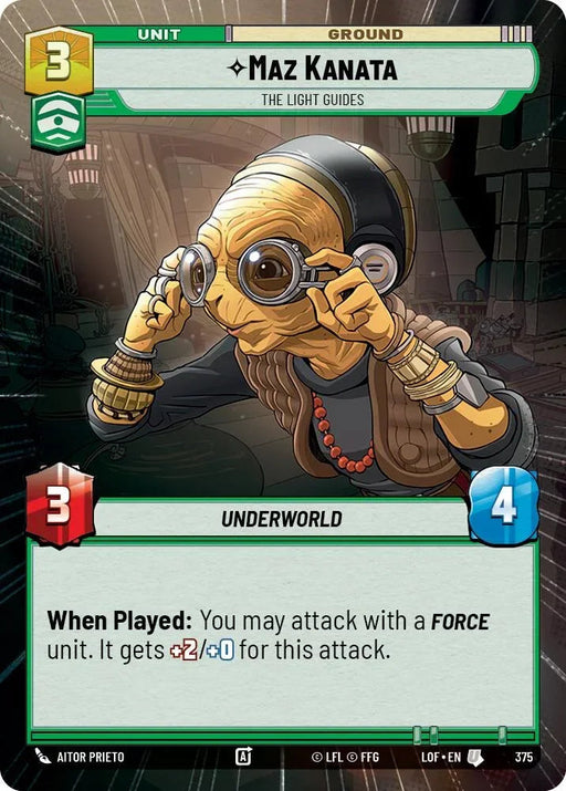 Maz Kanata (375) - The Light Guides (Hyperspace) (375) [Legends of the Force] - for just $0.20! 