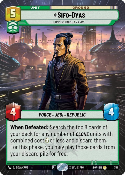 Sifo-Dyas (381) - Commissioning An Army (Hyperspace) (381) [Legends of the Force] - for just $0.25! 