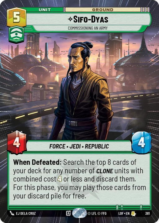 Sifo-Dyas (381) - Commissioning An Army (Hyperspace) (381) [Legends of the Force] - for just $0.25! 