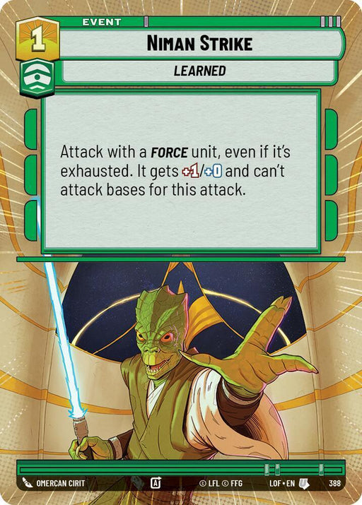 Niman Strike (388) (Hyperspace) (388) [Legends of the Force] - for just $0.10! 