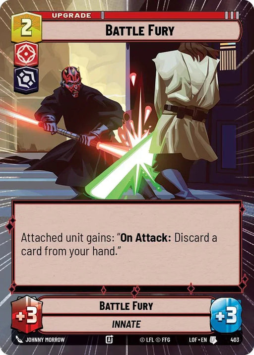 Battle Fury (403) (Hyperspace) (403) [Legends of the Force] - for just $0.20! 