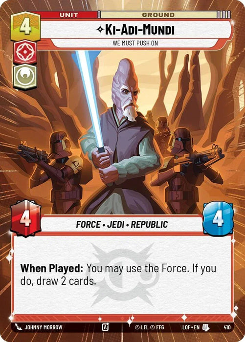 Ki-Adi-Mundi (410) - We Must Push On (Hyperspace) (410) [Legends of the Force] - for just $0.25! 