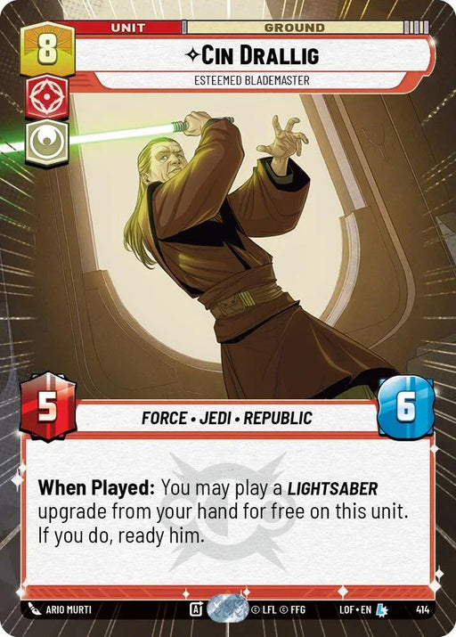 Cin Drallig (414) - Esteemed Blademaster (Hyperspace) (414) [Legends of the Force] - for just $0.30! 