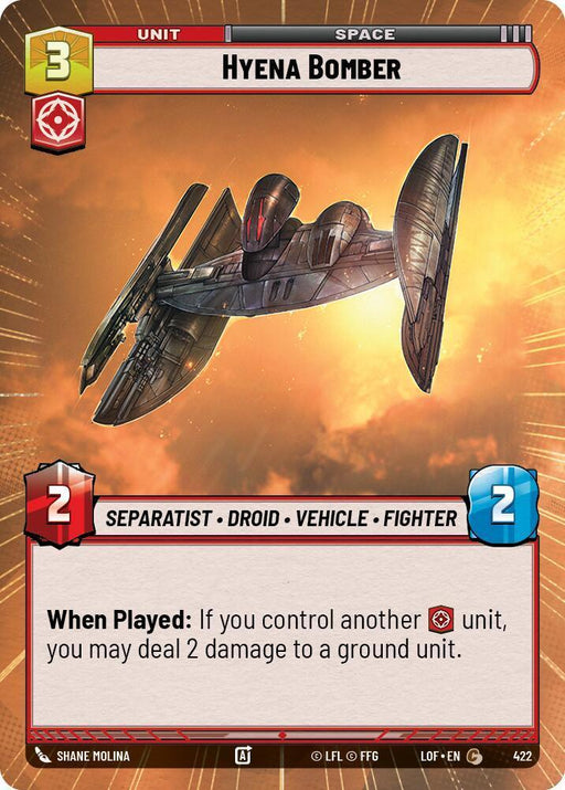 Hyena Bomber (422) (Hyperspace) (422) [Legends of the Force] - for just $0.10! 