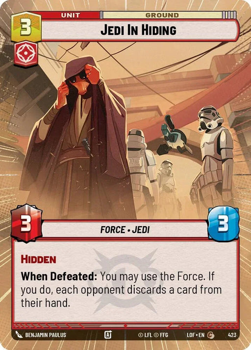 Jedi In Hiding (423) (Hyperspace) (423) [Legends of the Force] - for just $0.20! 