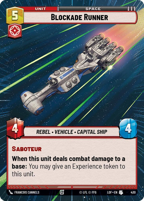 Blockade Runner (430) (Hyperspace) (430) [Legends of the Force] - for just $0.15! 
