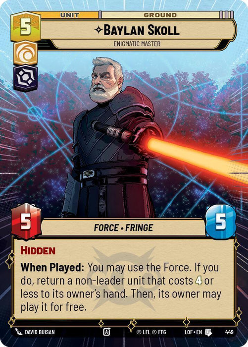Baylan Skoll (449) - Enigmatic Master (Hyperspace) (449) [Legends of the Force] - for just $0.15! 