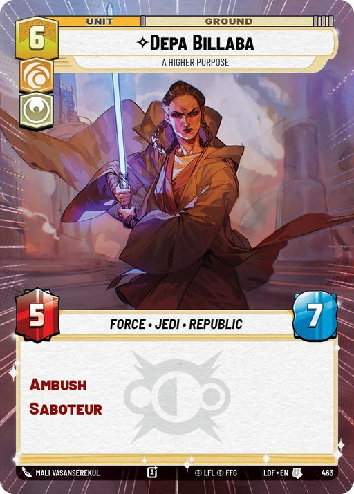 Depa Billaba (463) - A Higher Purpose (Hyperspace) (463) [Legends of the Force] - for just $0.20! 