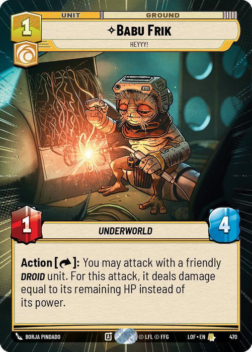 Babu Frik (470) - Heyyy! (Hyperspace) (470) [Legends of the Force] - for just $0.40! 