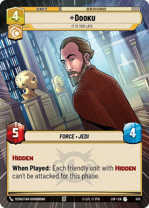 Dooku (475) - It Is Too Late (Hyperspace) (475) [Legends of the Force] - for just $0.10! 