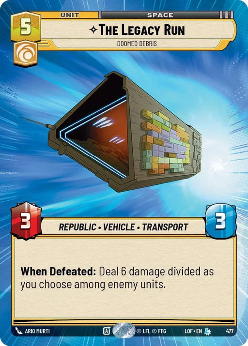 The Legacy Run (477) - Doomed Debris (Hyperspace) (477) [Legends of the Force] - for just $5.15! 