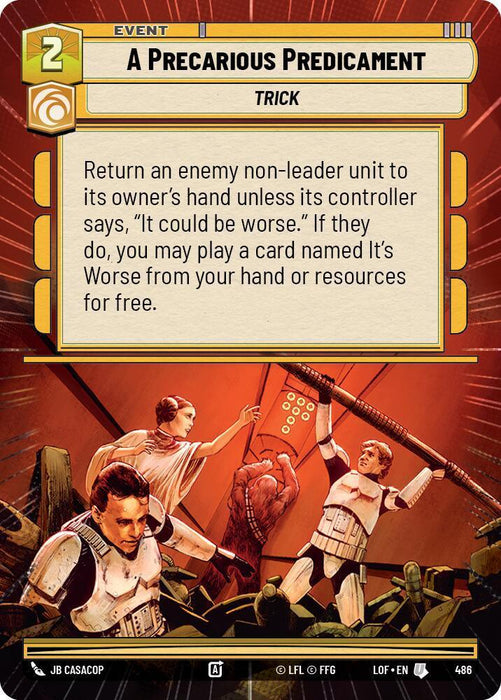 A Precarious Predicament (486) (Hyperspace) (486) [Legends of the Force] - for just $0.10! 