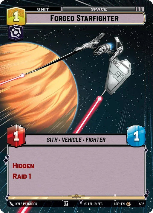 Forged Starfighter (492) (Hyperspace) (492) [Legends of the Force] - for just $0.10! 