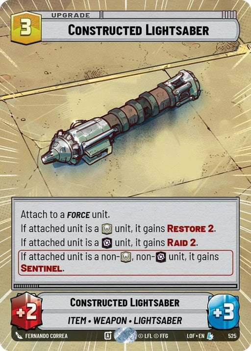 Constructed Lightsaber (525) (Hyperspace) (525) [Legends of the Force] - for just $8.10! 