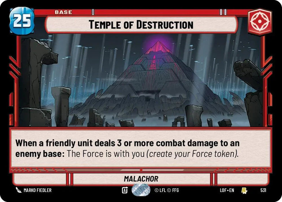 Temple of Destruction (531) (Foil) (531) [Legends of the Force] - for just $0.10! 