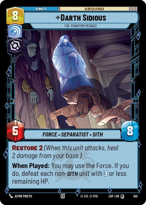 Darth Sidious (541) - The Phantom Menace (Foil) (541) [Legends of the Force] - for just $0.15! 