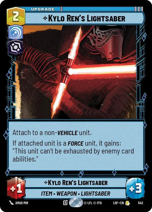 Kylo Ren's Lightsaber (542) (Foil) (542) [Legends of the Force] - for just $0.20! 