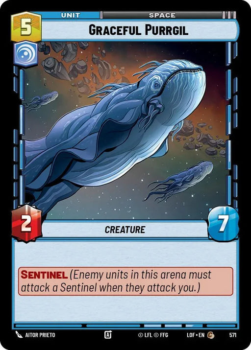 Graceful Purrgil (571) (Foil) (571) [Legends of the Force] - for just $0.10! 