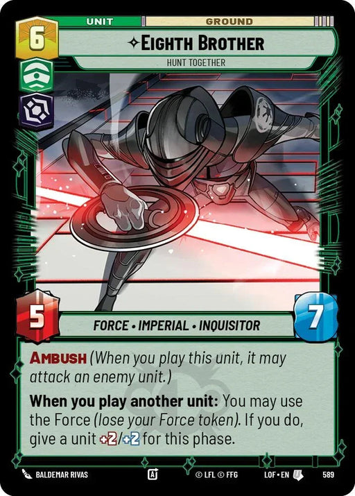 Eighth Brother (589) - Hunt Together (Foil) (589) [Legends of the Force] - for just $0.10! 