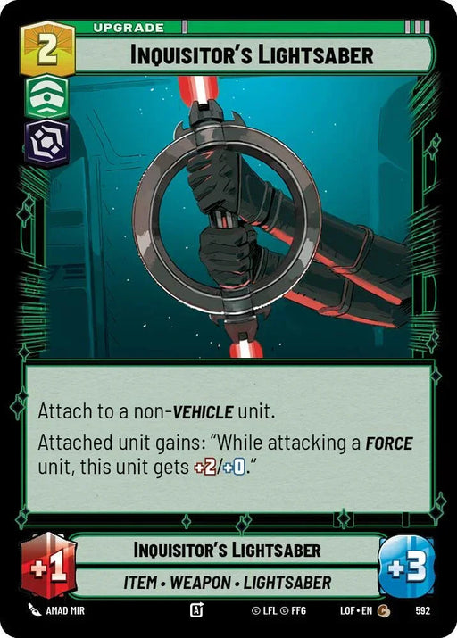 Inquisitor's Lightsaber (592) (Foil) (592) [Legends of the Force] - for just $0.10! 