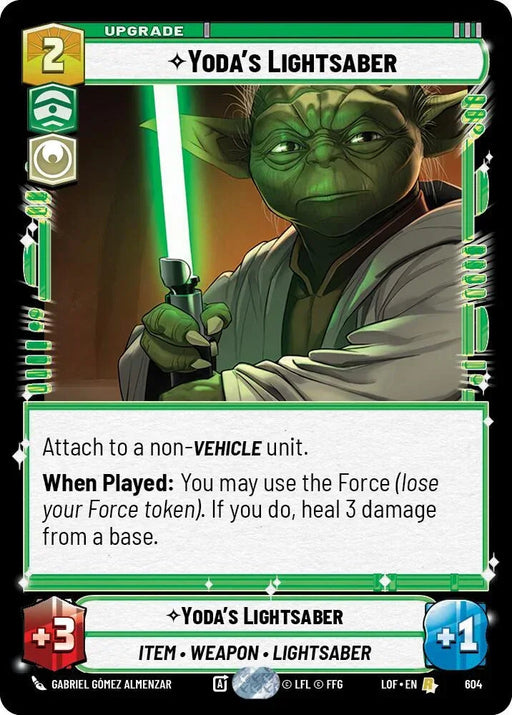 Yoda's Lightsaber (604) (Foil) (604) [Legends of the Force] - for just $0.55! 